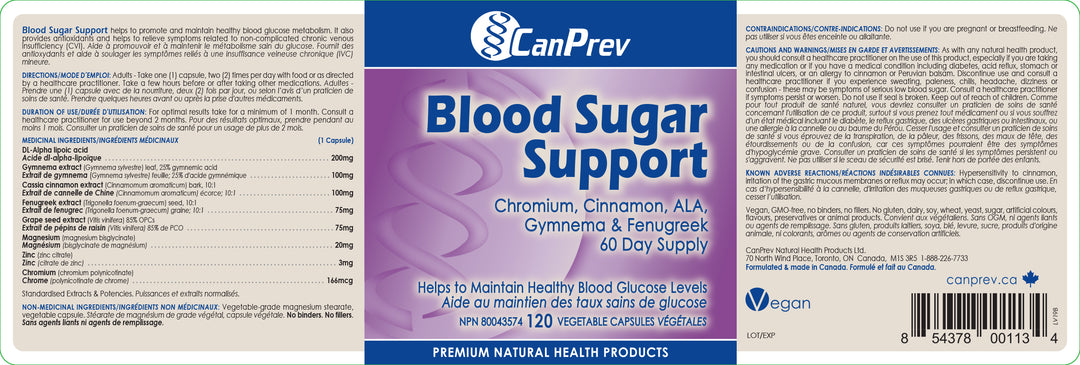 CanPrev Blood Sugar Support