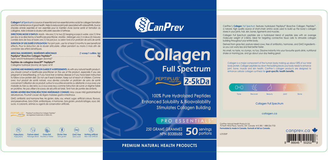 CanPrev Collagen Full Spectrum Powder