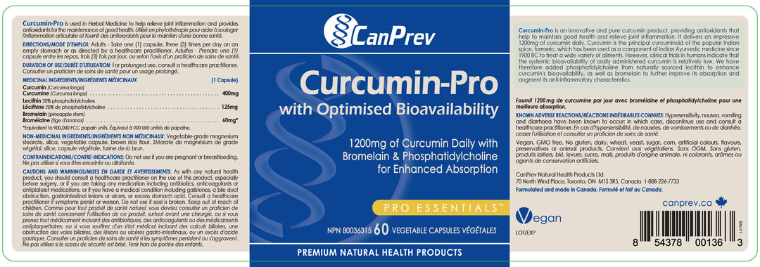 CanPrev Curcumin-Pro