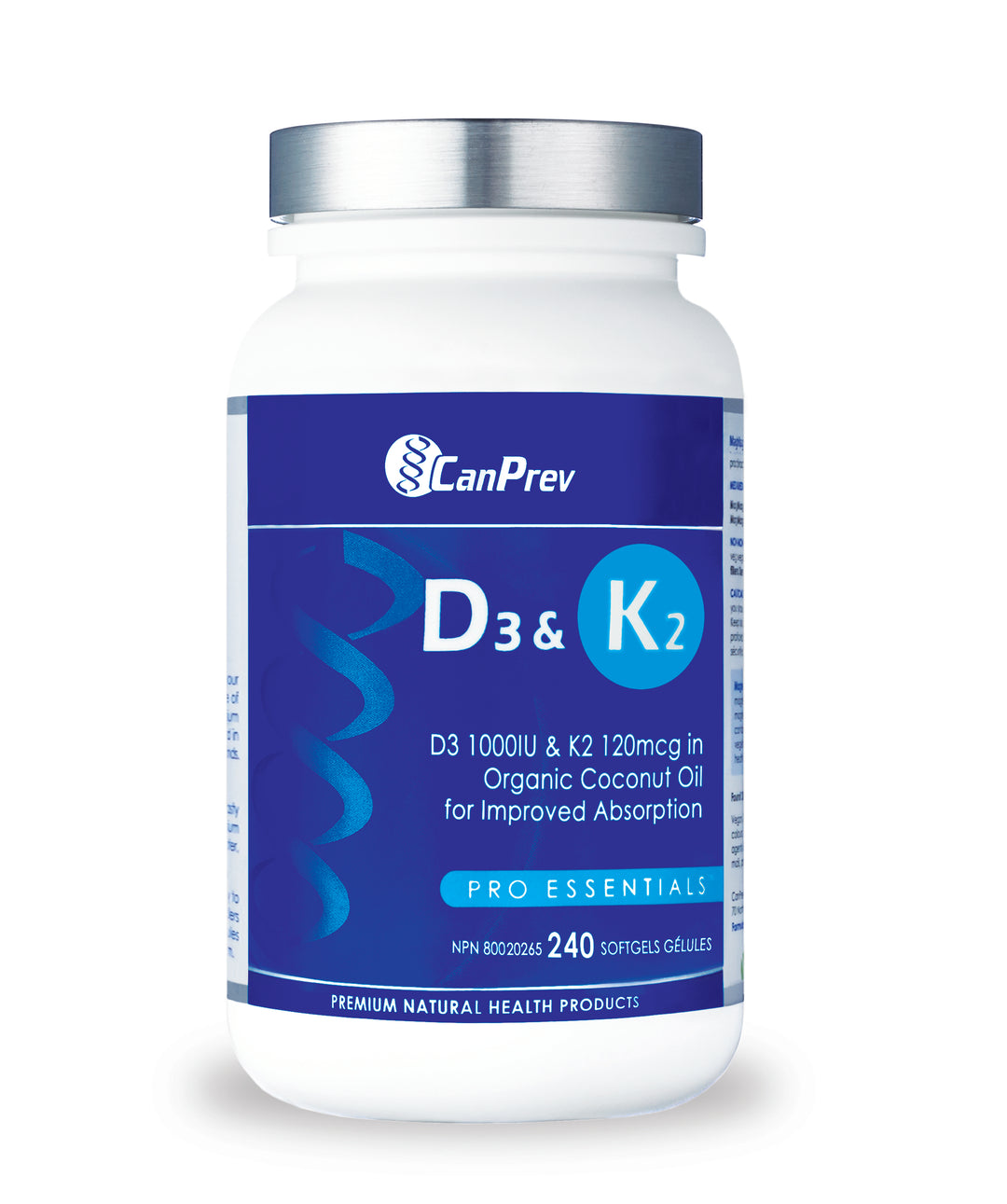 CanPrev D3 & K2 Softgels 240sg