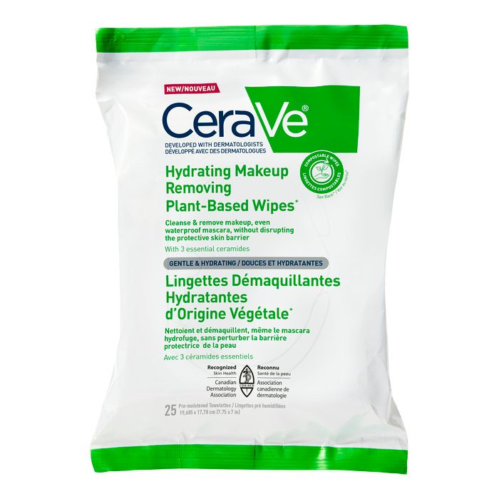 CeraVe Hydrating Makeup Removing Plant-Based Wipes