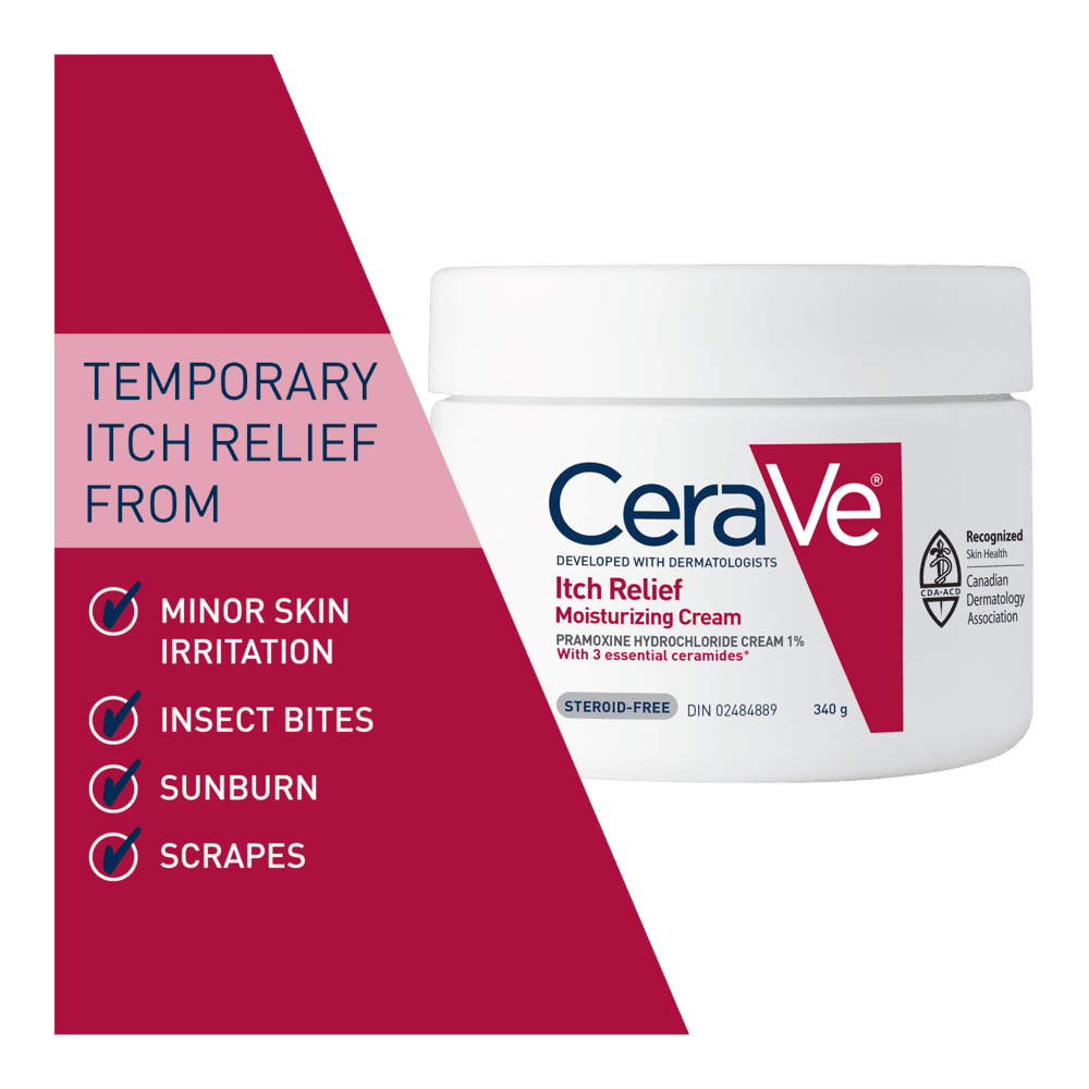 CeraVe Itch Relief Moisturizing Cream, 340g