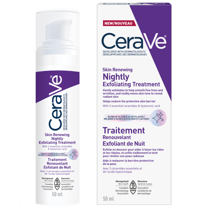 CeraVe Skin Renewing Nightly Exfoliating Treatment, 50ml