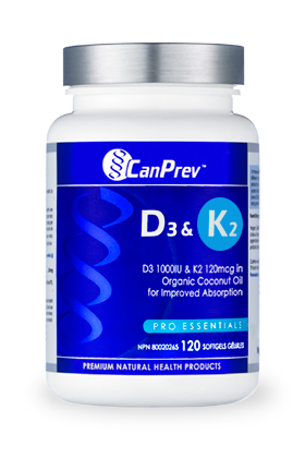 CanPrev D3 & K2 Softgels