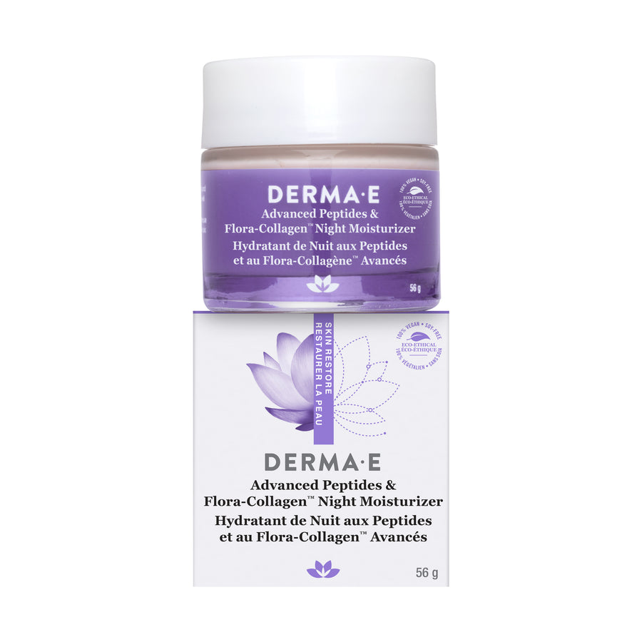 Derma E Adv. Peptide Flora-Collagen Ngt CrmDERMA-E - Advanced Peptides & Flora-Collagen Night Moisturizer - 2 oz.