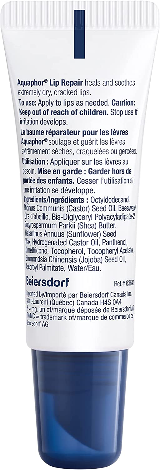 Eucerin Aquaphor Lip Repair Healing Ointment, 10ml