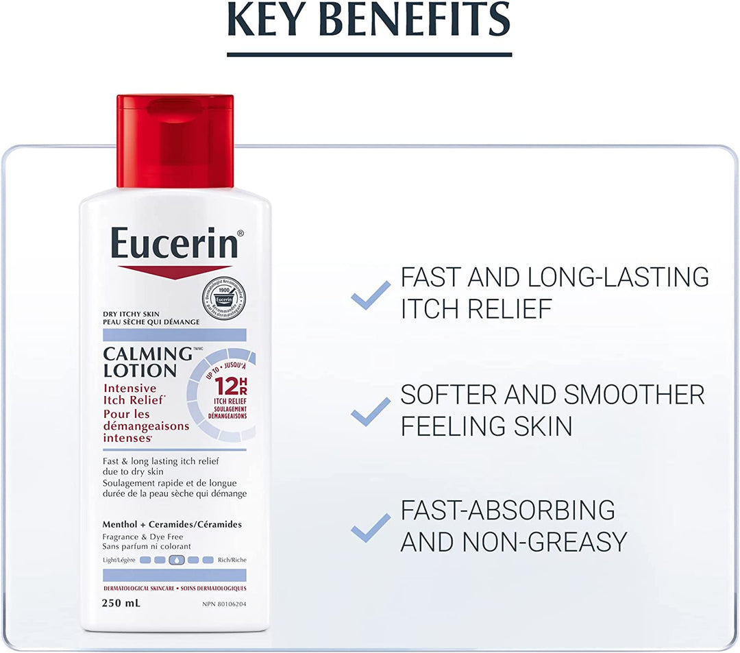 Eucerin Calming Lotion for Intensive Itch Relief, 250ml