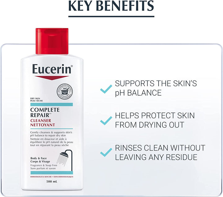 Eucerin Complete Repair Cleanser, 500ml