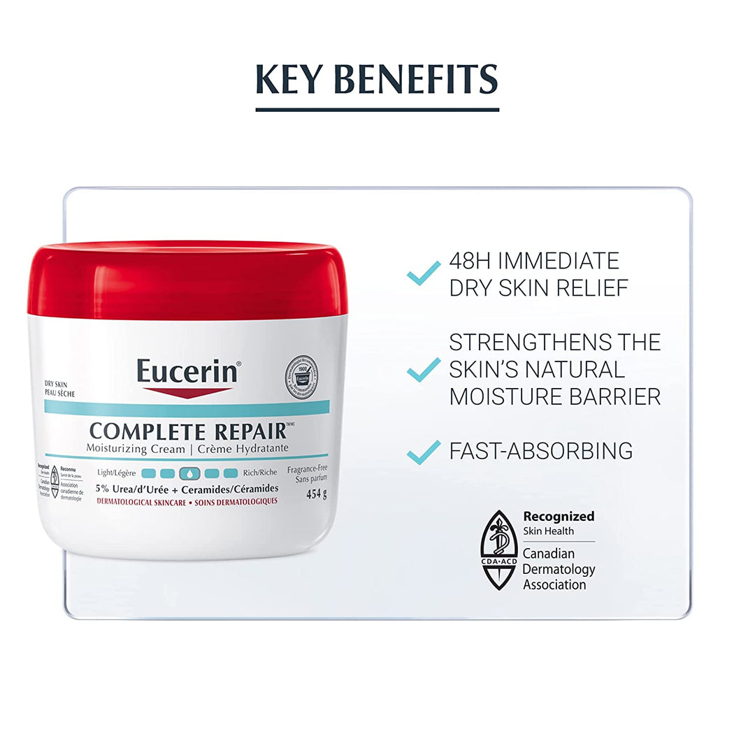 Eucerin Complete Repair Moisturizing Cream, 454g