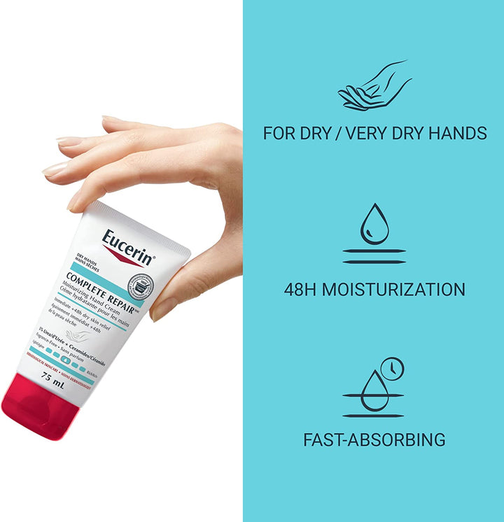 Eucerin Complete Repair Moisturizing Hand Cream, 75ml