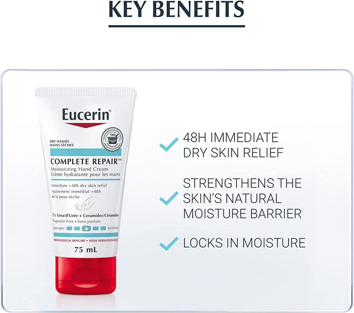 Eucerin Complete Repair Moisturizing Hand Cream, 75ml