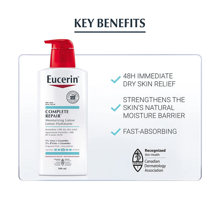 Eucerin Complete Repair Moisturizing Lotion, 500ml