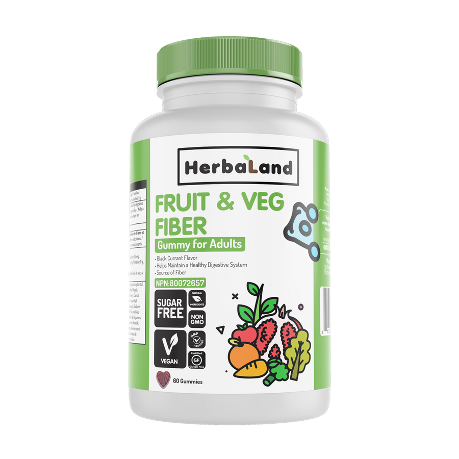 Herbaland Gummy For Adults: Organic F,V&Fiber