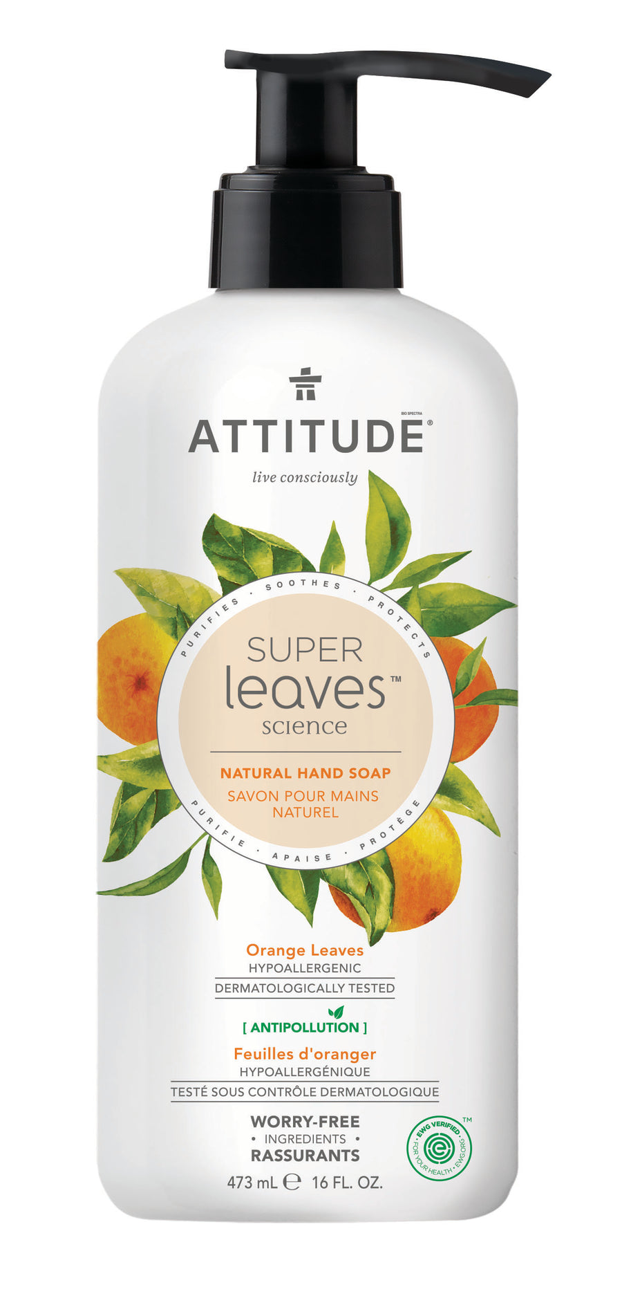 Attitude Hand Soap - Orange Leaves