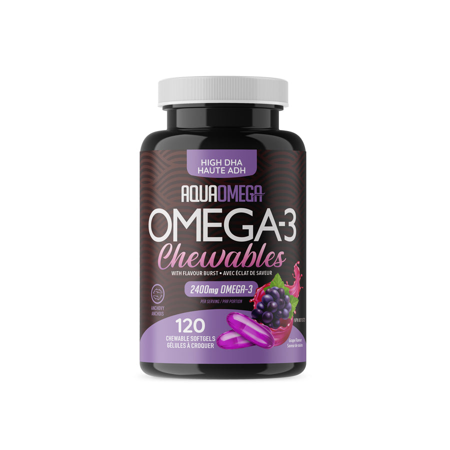 AquaOmega High DHA Chewables Grape