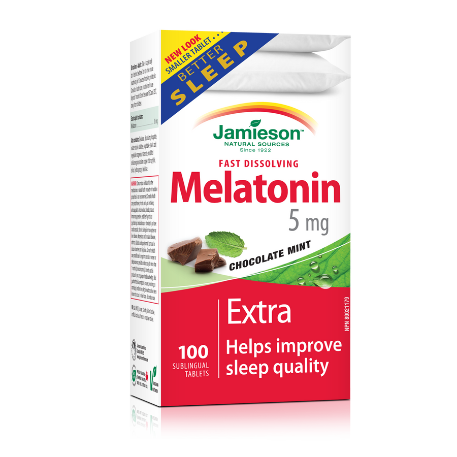 Jamieson Melatonin 5mg Sublingual - Mint 100's