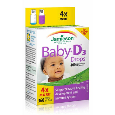 Jamieson Baby-D 400 IU Vitamin D3 Droplets