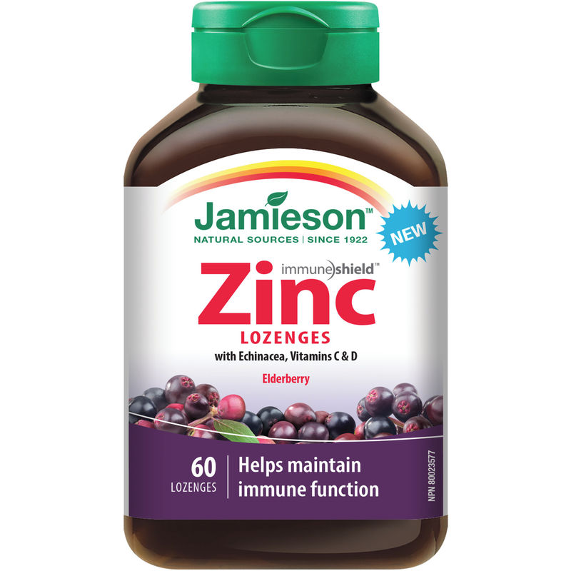 Jamieson - Zinc Lozenges - Elderberry