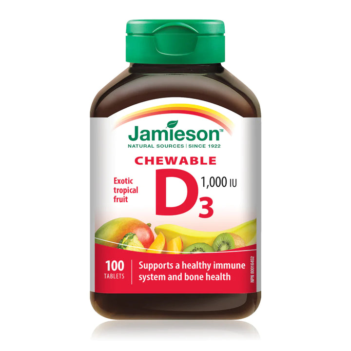 Jamieson Vitamin D3 1000iu Tropical Chewable