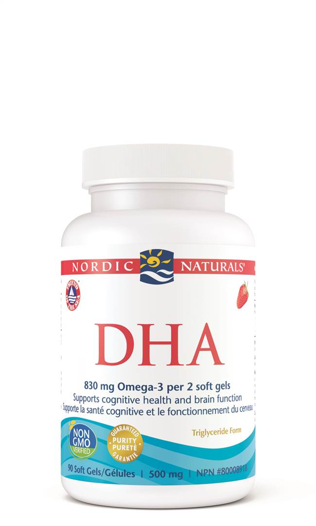 Nordic Naturals DHA Strawberry, 90 Softgels