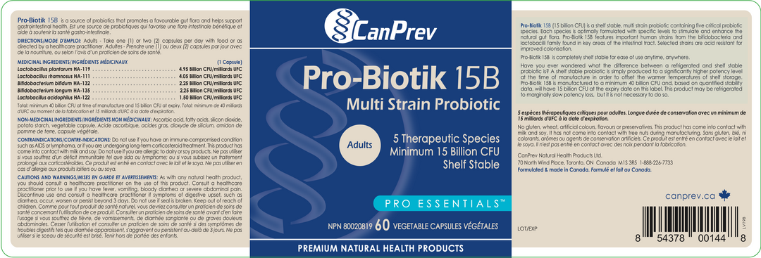 CanPrev Pro-Biotik 15B - Probiotic