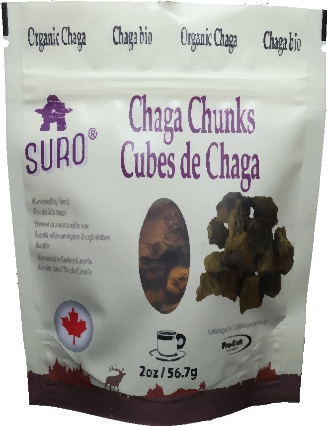 SURO Organic Canadian Chaga Chunks