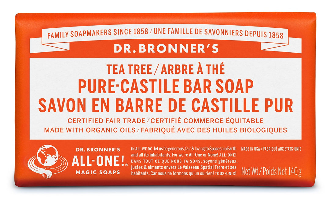 Dr. Bronner's  Tea Tree Pure Castile Bar Soap