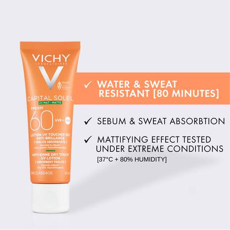 Vichy Capital Soleil Anti-Shine Dry Touch UV Lotion SPF 60, 50ml