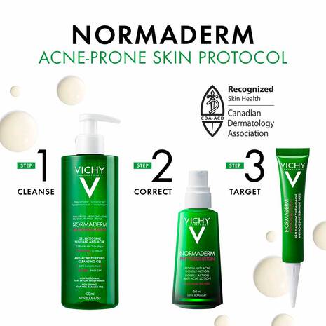 Vichy Normaderm Anti-Acne Purifying Gel Cleanser, 400ml